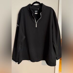 Callaway Men's 3X Weather Series Black Zip-Up